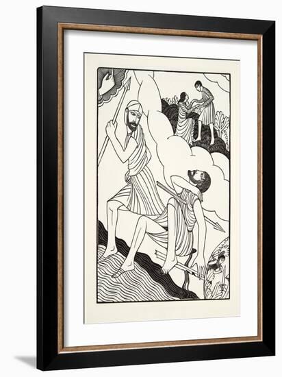 The Death of Troilus, 1927-Eric Gill-Framed Giclee Print