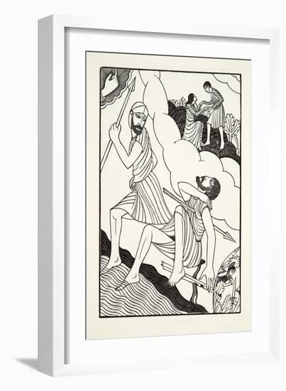 The Death of Troilus, 1927-Eric Gill-Framed Giclee Print