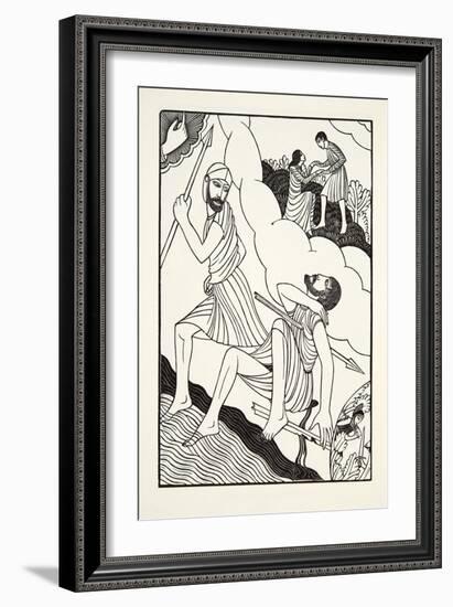 The Death of Troilus, 1927-Eric Gill-Framed Giclee Print