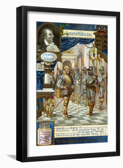 The Death of Wallenstein by Friedrich Schiller (1759-180)-null-Framed Giclee Print