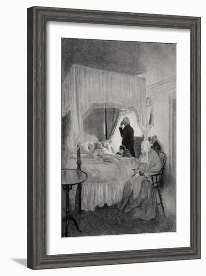 The Death of Washington at Mount Vernon, 14th December 1799-Howard Pyle-Framed Giclee Print