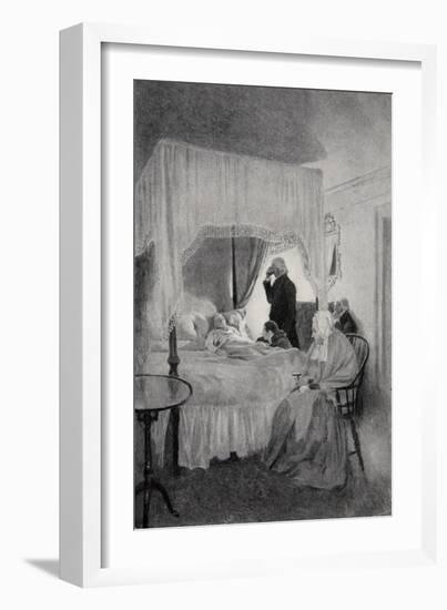 The Death of Washington at Mount Vernon, 14th December 1799-Howard Pyle-Framed Giclee Print