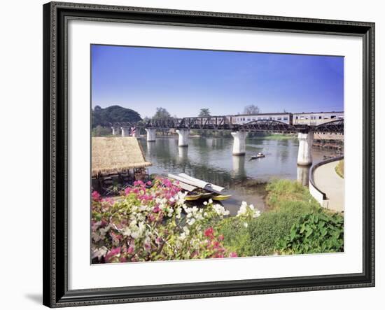The Death Railway Bridge on the River Kwai (Saphan Mae Nam Khwae Yai), Kanchanaburi, Thailand-Gavin Hellier-Framed Photographic Print