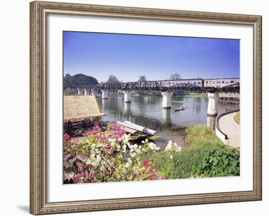 The Death Railway Bridge on the River Kwai (Saphan Mae Nam Khwae Yai), Kanchanaburi, Thailand-Gavin Hellier-Framed Photographic Print