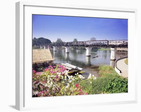 The Death Railway Bridge on the River Kwai (Saphan Mae Nam Khwae Yai), Kanchanaburi, Thailand-Gavin Hellier-Framed Photographic Print