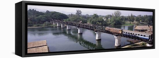The Death Railway Bridge on the River Kwai (Saphan Mae Nam Khwae Yai), Kanchanaburi, Thailand-Gavin Hellier-Framed Premier Image Canvas