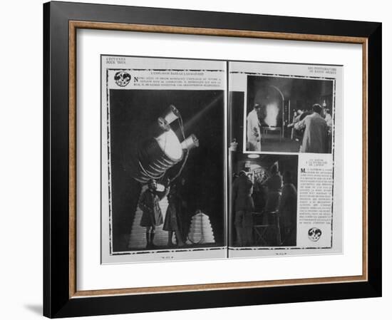 The "Death Ray" is Demonstrated by Grindell Matthews Its Inventor-null-Framed Photographic Print