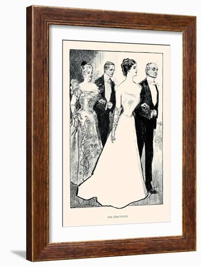 The Debutante-Charles Dana Gibson-Framed Art Print