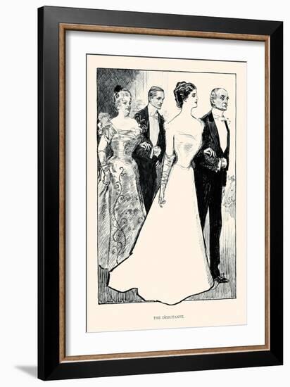 The Debutante-Charles Dana Gibson-Framed Art Print