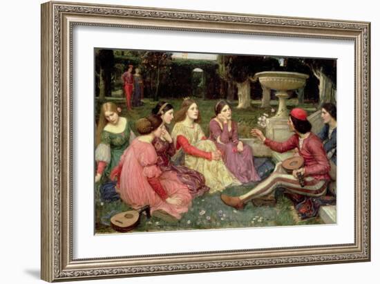 The Decameron, 1916-John William Waterhouse-Framed Giclee Print