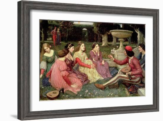 The Decameron, 1916-John William Waterhouse-Framed Giclee Print