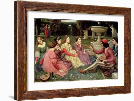 The Decameron, 1916-John William Waterhouse-Framed Giclee Print