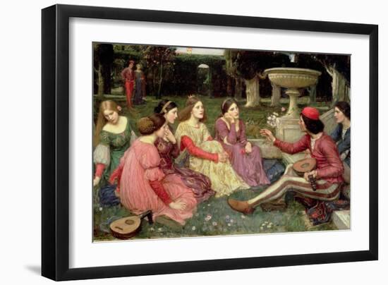 The Decameron, 1916-John William Waterhouse-Framed Giclee Print