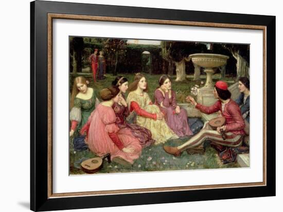 The Decameron, 1916-John William Waterhouse-Framed Giclee Print