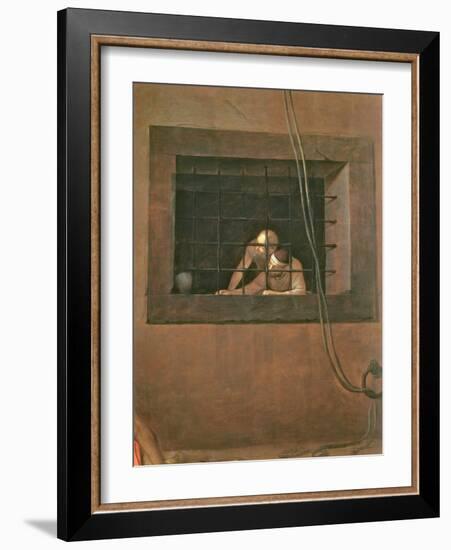 The Decapitation of St. John the Baptist, 1608-Michelangelo Merisi da Caravaggio-Framed Giclee Print