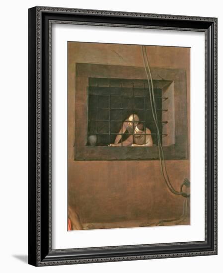 The Decapitation of St. John the Baptist, 1608-Michelangelo Merisi da Caravaggio-Framed Giclee Print