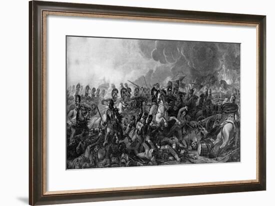 The Decisive Charge of the Life Guards at the Battle of Waterloo, 1815-WM Bromley-Framed Giclee Print