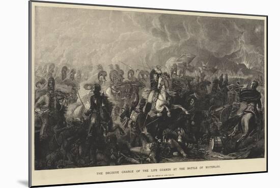 The Decisive Charge of the Life Guards at the Battle of Waterloo-Luke Clennell-Mounted Giclee Print