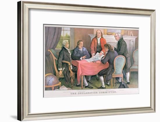 The Declaration Committee, Published by Currier and Ives, New York-null-Framed Giclee Print