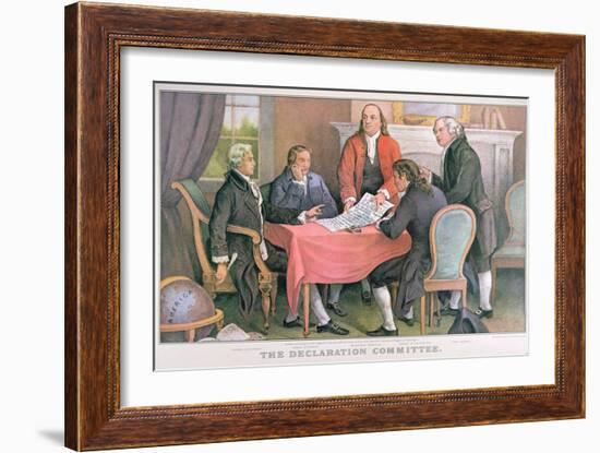 The Declaration Committee, Published by Currier and Ives, New York-null-Framed Giclee Print