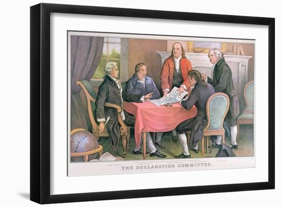 The Declaration Committee, Published by Currier and Ives, New York-null-Framed Giclee Print