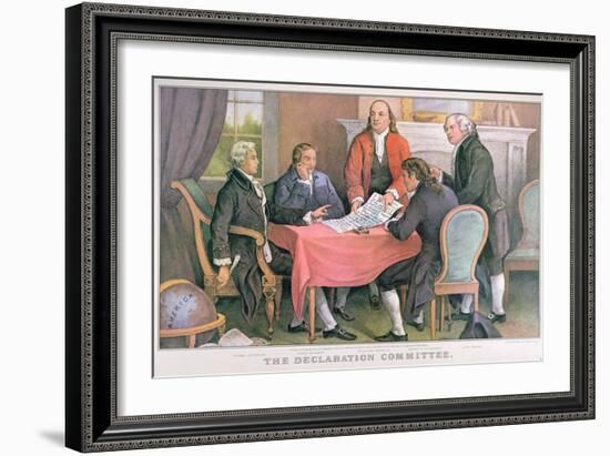 The Declaration Committee, Published by Currier and Ives, New York-null-Framed Giclee Print