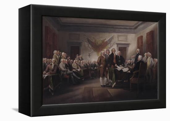 The Declaration of Independence, July 4, 1776, 1817-John Trumbull-Framed Premier Image Canvas