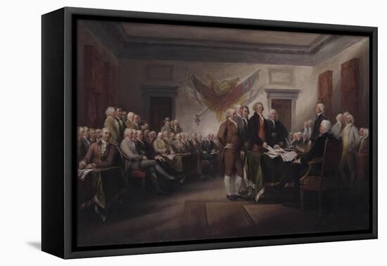 The Declaration of Independence, July 4, 1776, 1817-John Trumbull-Framed Premier Image Canvas