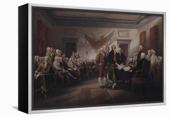 The Declaration of Independence, July 4, 1776, 1817-John Trumbull-Framed Premier Image Canvas