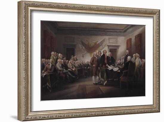 The Declaration of Independence, July 4, 1776, 1817-John Trumbull-Framed Giclee Print