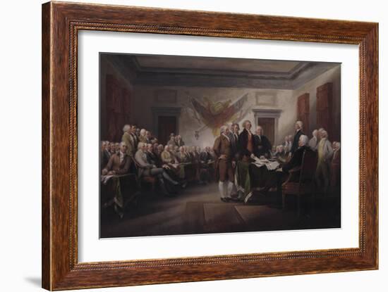 The Declaration of Independence, July 4, 1776, 1817-John Trumbull-Framed Giclee Print