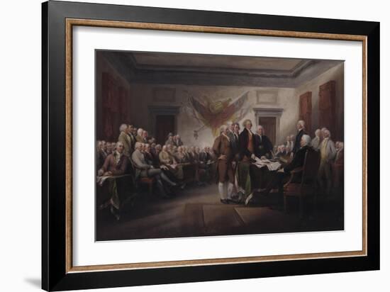 The Declaration of Independence, July 4, 1776, 1817-John Trumbull-Framed Giclee Print