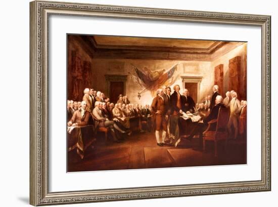 The Declaration of Independence-John Trumbull-Framed Art Print