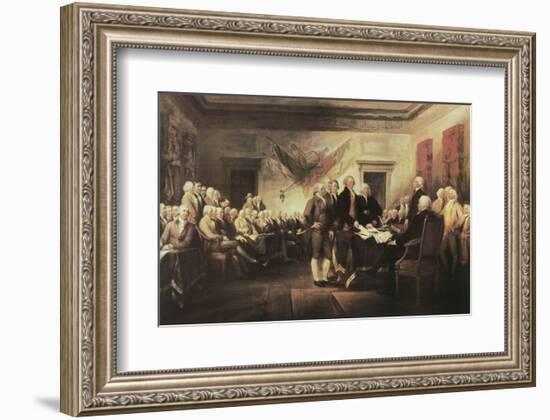 The Declaration of Independence-John Trumbull-Framed Art Print