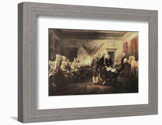 The Declaration of Independence-John Trumbull-Framed Art Print