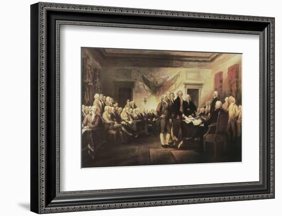 The Declaration of Independence-John Trumbull-Framed Art Print