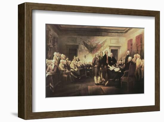 The Declaration of Independence-John Trumbull-Framed Art Print