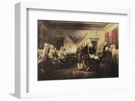 The Declaration of Independence-John Trumbull-Framed Art Print