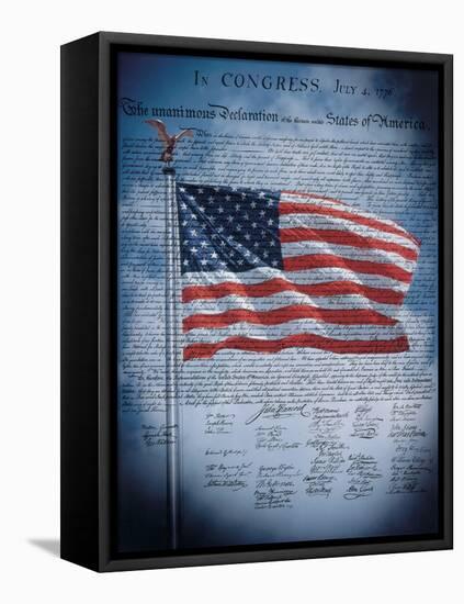 The Declaration of Independence-null-Framed Stretched Canvas