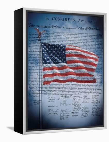 The Declaration of Independence-null-Framed Stretched Canvas