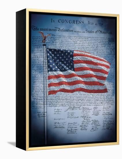 The Declaration of Independence-null-Framed Stretched Canvas