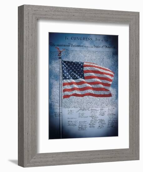 The Declaration of Independence-null-Framed Art Print