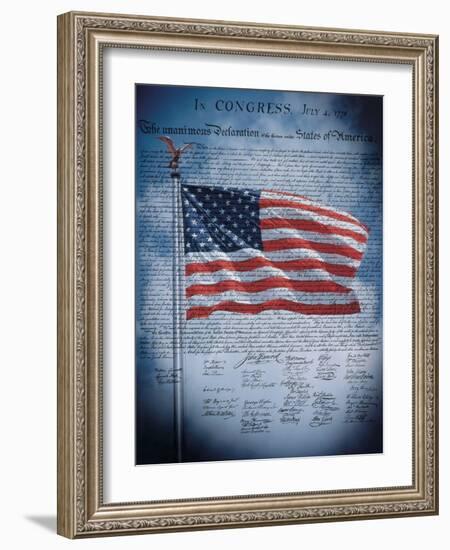 The Declaration of Independence-null-Framed Art Print