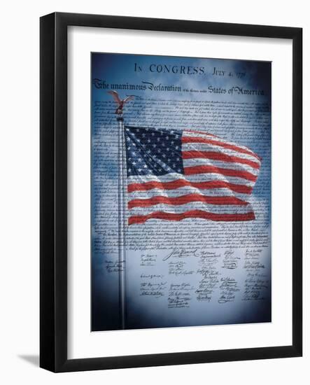 The Declaration of Independence-null-Framed Art Print