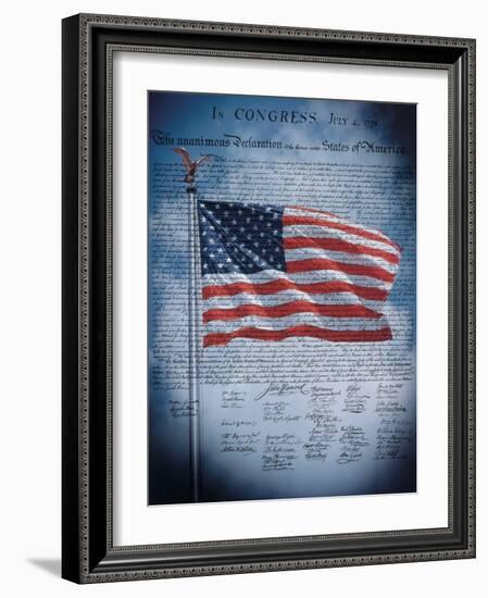 The Declaration of Independence-null-Framed Art Print