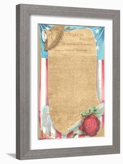 The Declaration of Independence-null-Framed Art Print