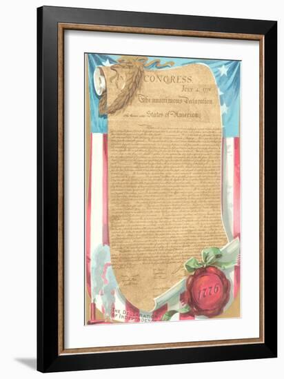 The Declaration of Independence-null-Framed Art Print