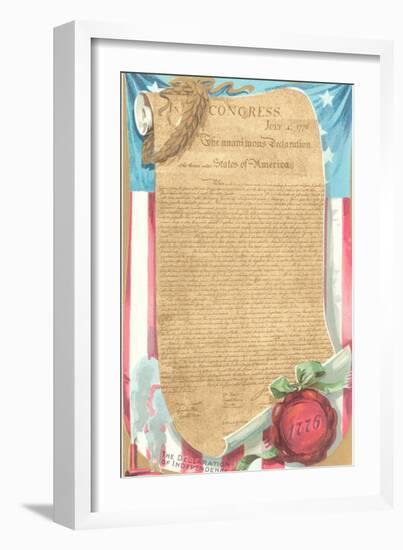 The Declaration of Independence-null-Framed Art Print