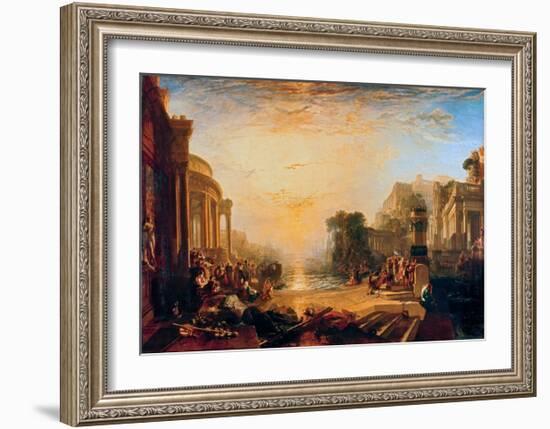 The Decline of the Carthaginian Empire-J M W Turner-Framed Giclee Print