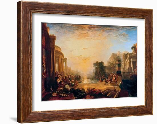 The Decline of the Carthaginian Empire-J M W Turner-Framed Giclee Print